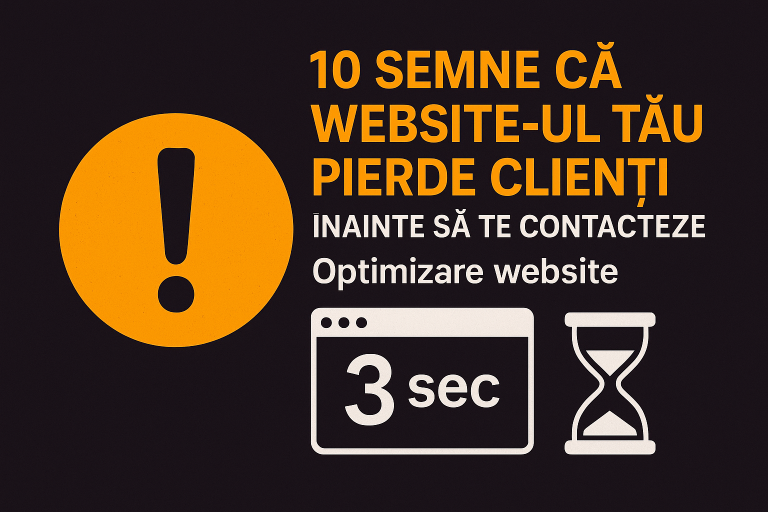 10 semne că website-ul tău pierde clienți înainte să te contacteze